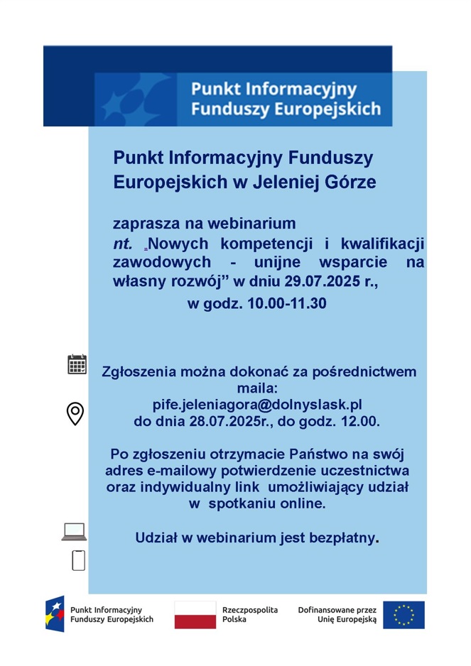plakat informacyjny